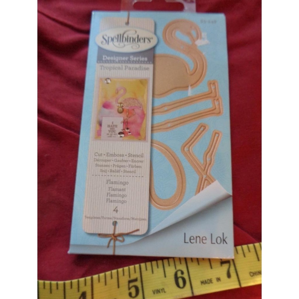Spellbinders Tropical Paradise FLAMINGO Die Cut Emboss Stencil